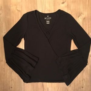 AE Soft & Sexy Flare-Sleeve Top